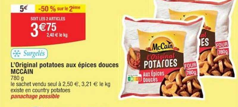 L'original Potatoes Aux épices Douces Mccain
