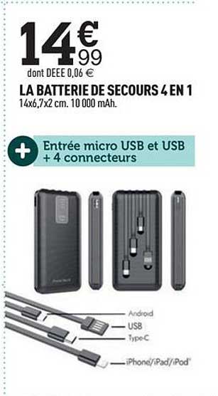 La Batterie De Secours 4 En 1