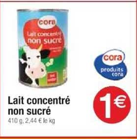 lait concentré non sucré