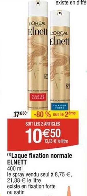 laque fixation normale elnett