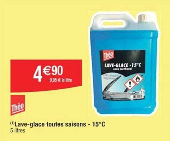 lave-glace toutes saisons - 15°c théo