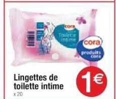 Lingettes De Toilette Intime Cora