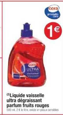 Liquide Vaisselle Ultra Dégraissant Parfum Fruits Rouges