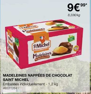 Madeleines Nappées De Chocolat Saint Michel