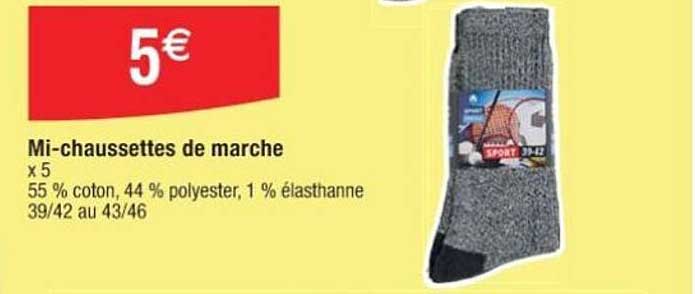 mi-chaussettes de marche