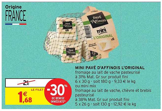 mini pavé d'affinois l'original