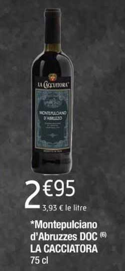 montepulciano d'abruzzes doc la cacciatora
