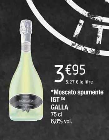 moscato spumente igt galla