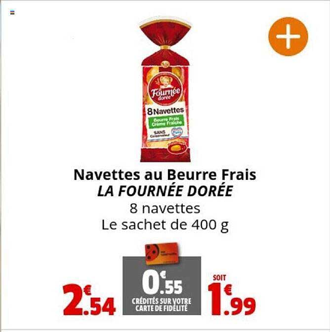 navettes au beurre frais la fournée dorée