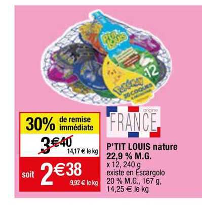 p'tit louis nature 22,9% m.g.