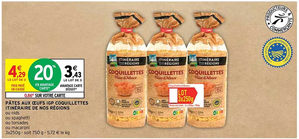 Pâtes Aux œufs Igp Coquillettes Itinéraire De Nos Régions