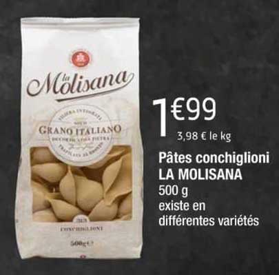 pâtes conchiglioni la molisana