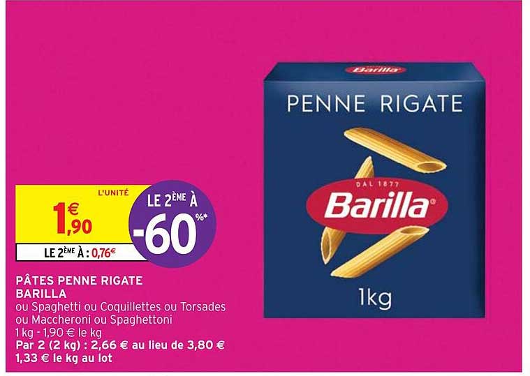 Pâtes Penne Rigate Barilla