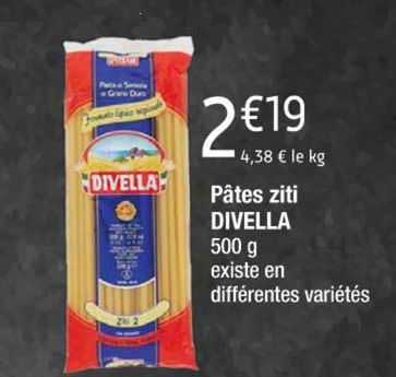 pâtes ziti divella