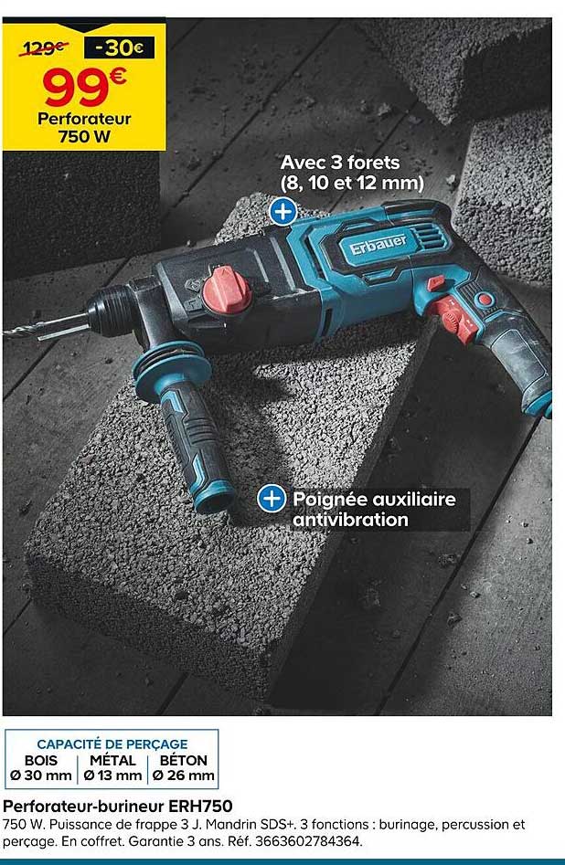 Perforateur-burineur Ehr750