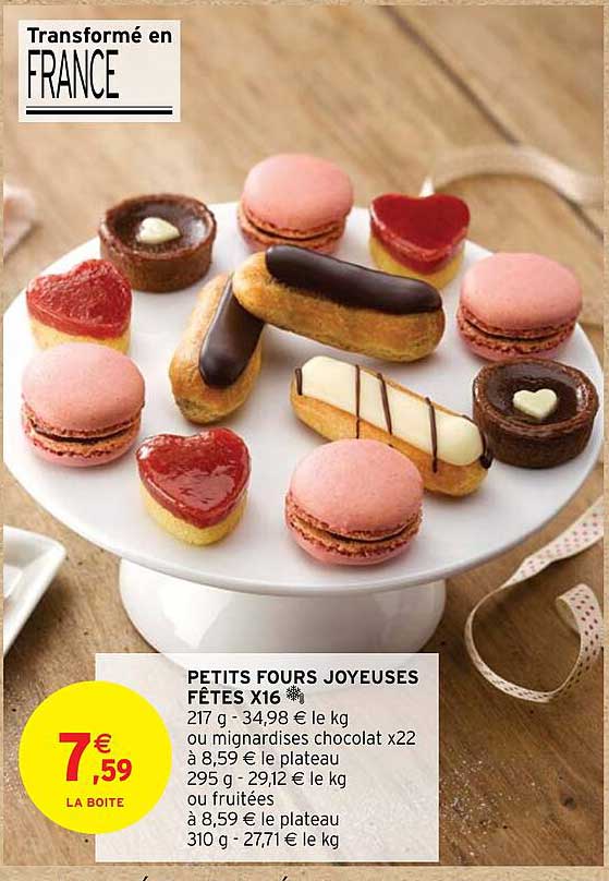 Petits Fours Joyeuses Fêtes X16