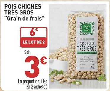pois chiches très gros "grain de frais"