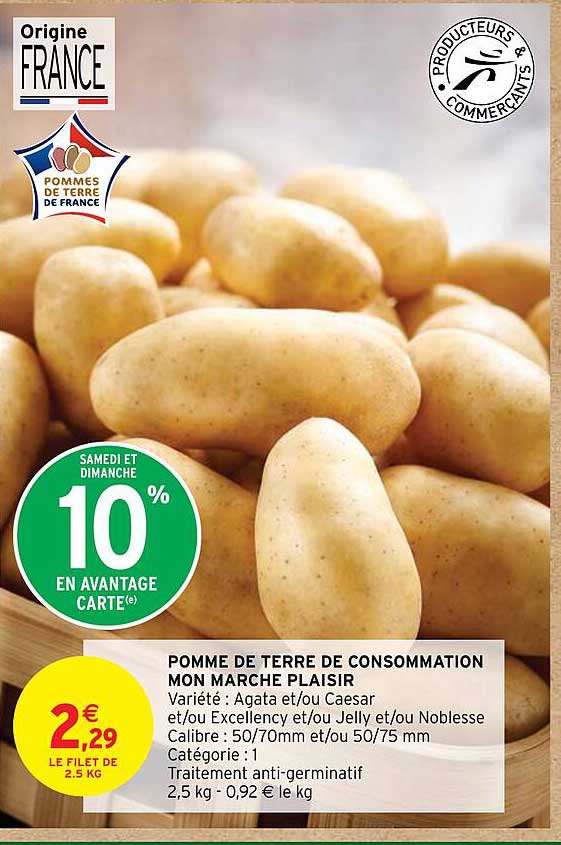 pomme de terre de consommation mon marche plaisir