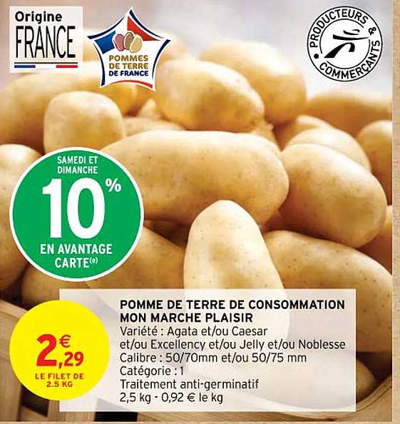 pomme de terre de consommation mon marche plaisir