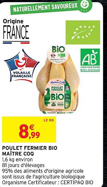 poulet fermier bio maître coq