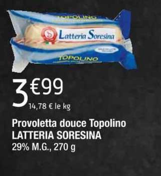 provoletta douce topolino latteria soresina