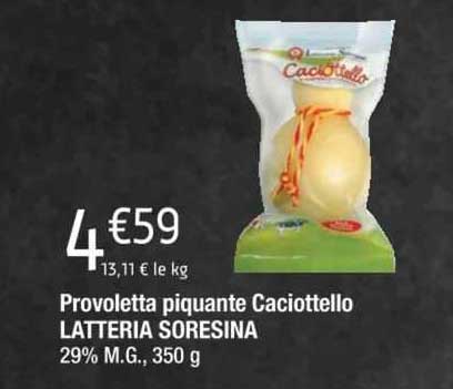 provoletta piquante caciottello latteria soresina