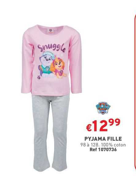 pyjama fille paw patrol