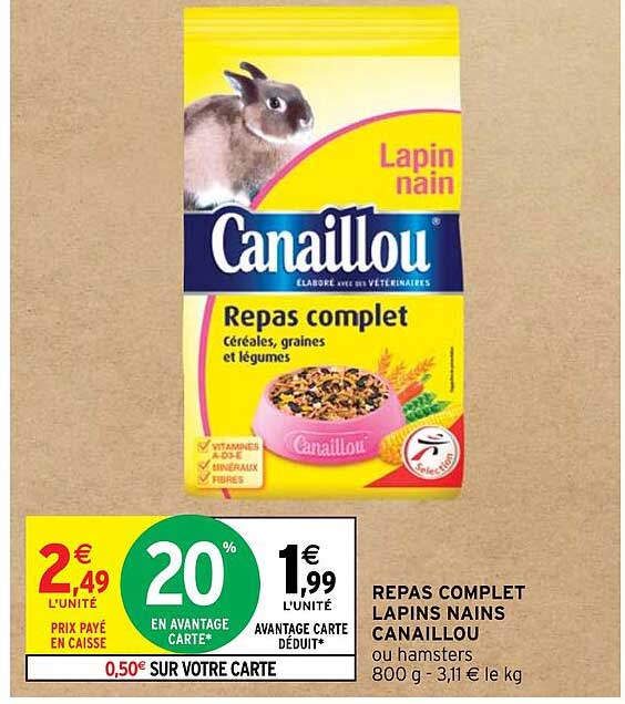 repas complet lapins nains canaillou