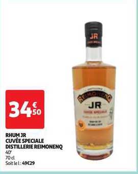 rhum jr cuvée spéciale distillerie reimonenq