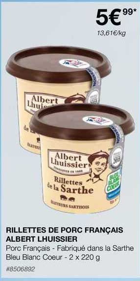 rillettes de porc français albert lhuissier