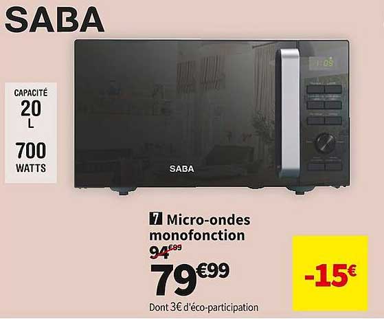 saba micro-ondes monofonction