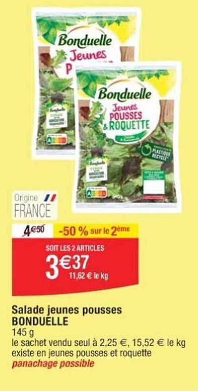 salade jeunes pousses bonduelle