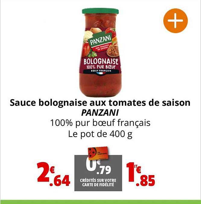 Sauce Bolognaise Aux Tomates De Saison Panzani