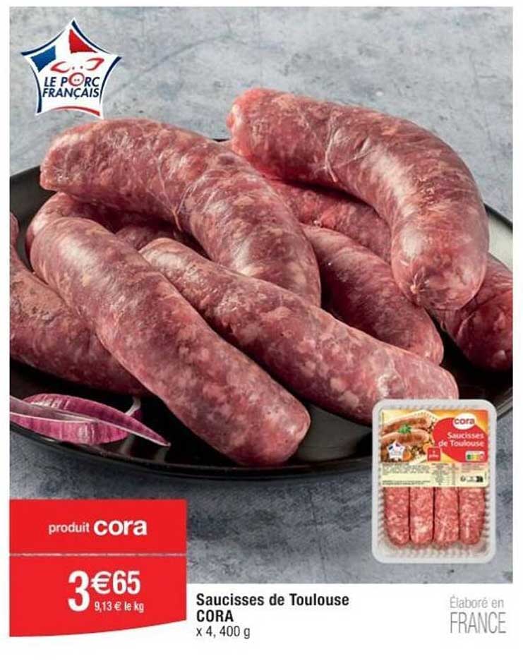 Saucisses De Toulouse Cora