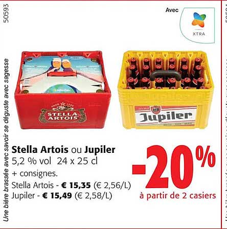 stella artois ou jupiler