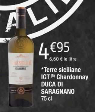 terre siciliane igt chardonnay duca di saragnano