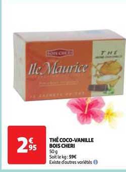 thé coco-vanille bois cheri