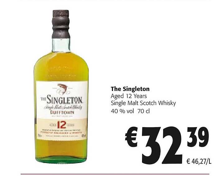 the singleton aged 12 years single malt scotch whisky 40% vol