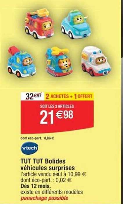 tut tut bolides véhicules surprises