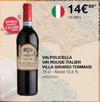 valpolicella vin rouge italien villa girardi tommasi
