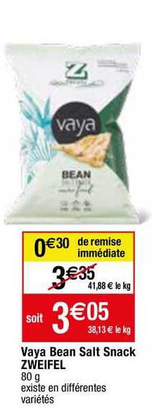 vaya bean salt snack zweifel