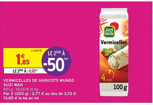 vermicelles de haricots mungo suzi wan