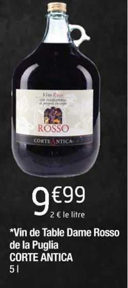 vin de table dame rosso de la puglia corte antica