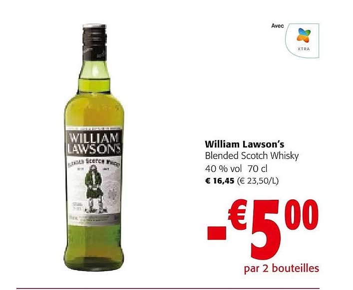 william lawson's blended scotch whisky 40% vol