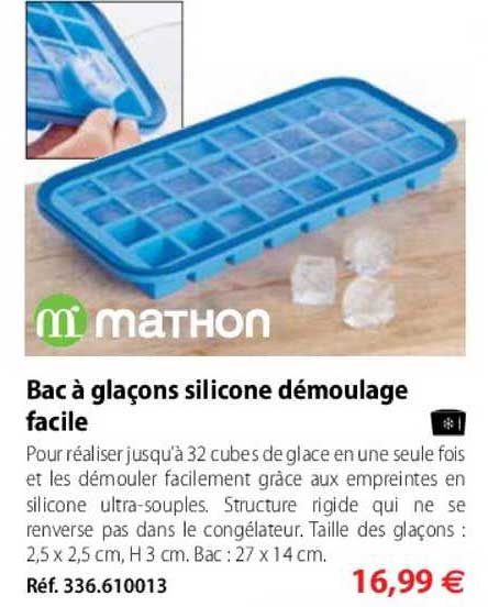 bac à glaçon silicone démoulage facile
