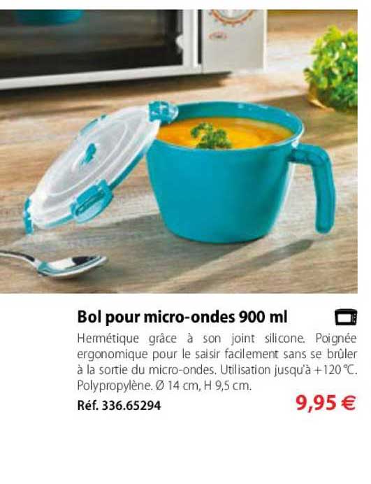 bol pour micro ondes 900ml