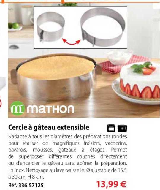 cercle à gâteau extensible