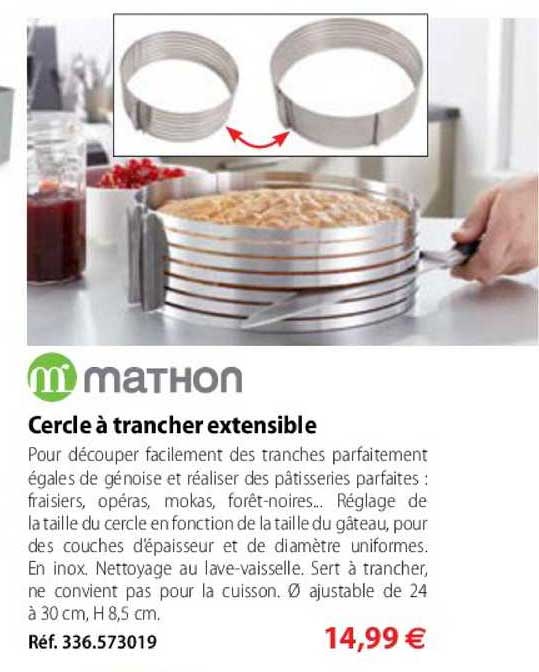 cercle à trancher extensible