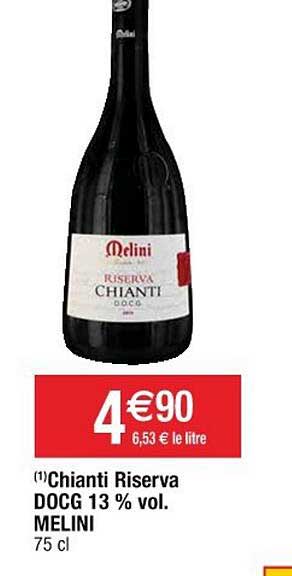 chianti riserva docg 13% vol. melini