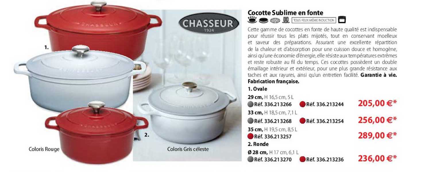 cocotte sublime en fonte chasseur